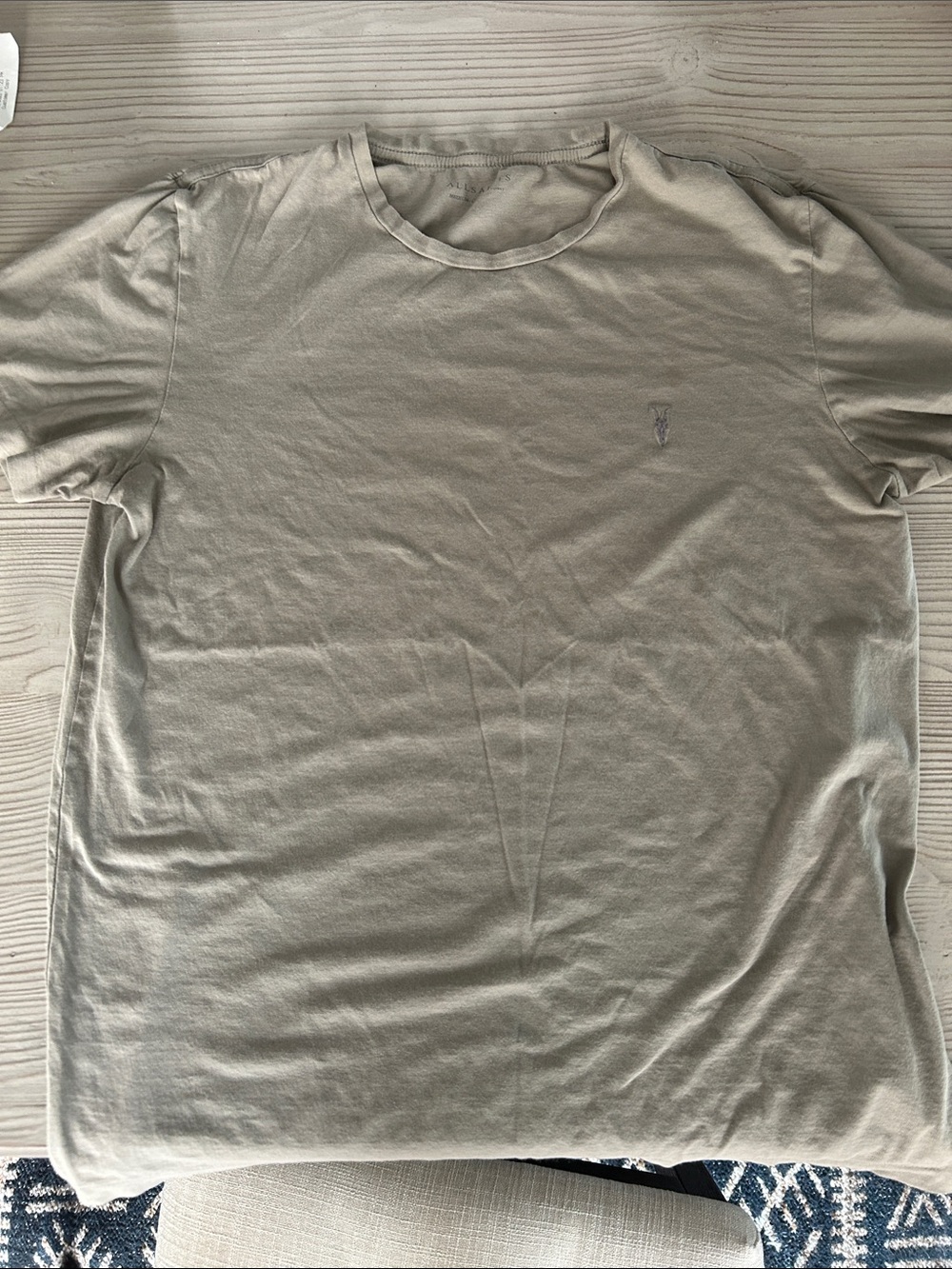 All Saints Short Sleeve Crewneck T-Shirt in gray
